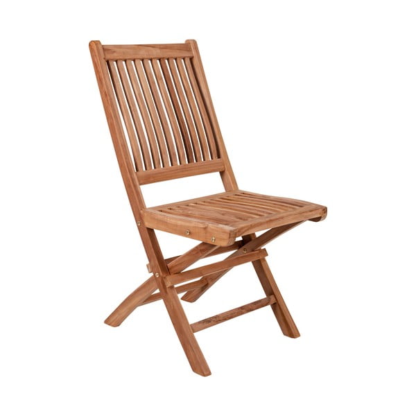 Sada 2 skládacích zahradních židlí z teakového dřeva Crido Consulting Teak