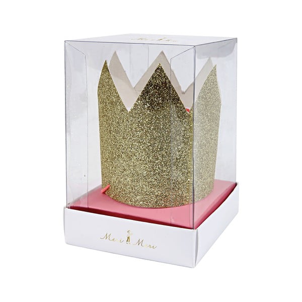 Paberkroonide komplekt 8 tk Glitter Crown – Meri Meri-image-2
