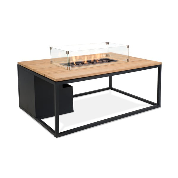 Must aialaud teakplaadiga ja kaminaga , 120 x 80 cm Cosiloft - COSI-image-2