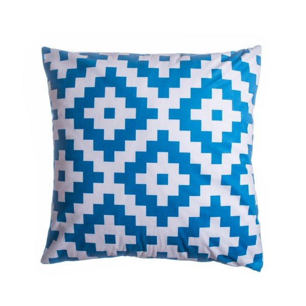 Sinine ja valge dekoratiivpadi 45x45 cm Aztek - JAHU collections