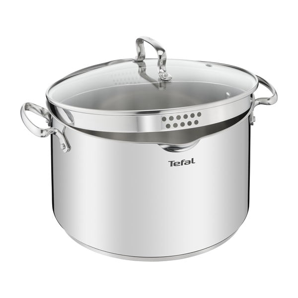 Roostevabast terasest kaanega pott induktsioonile 10 l Duetto+ - Tefal-image-1