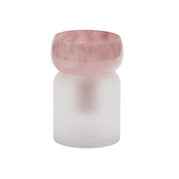 Roosa klaasist vaas (kõrgus 19 cm) Kelse - Kave Home