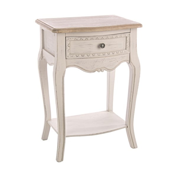 Noční stolek s konstrukcí ze dřeva paulownia a zásuvkou Bizzotto Clarisse