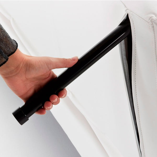 Valge kunstnahast diivanvoodi Regor - Kave Home-image-1