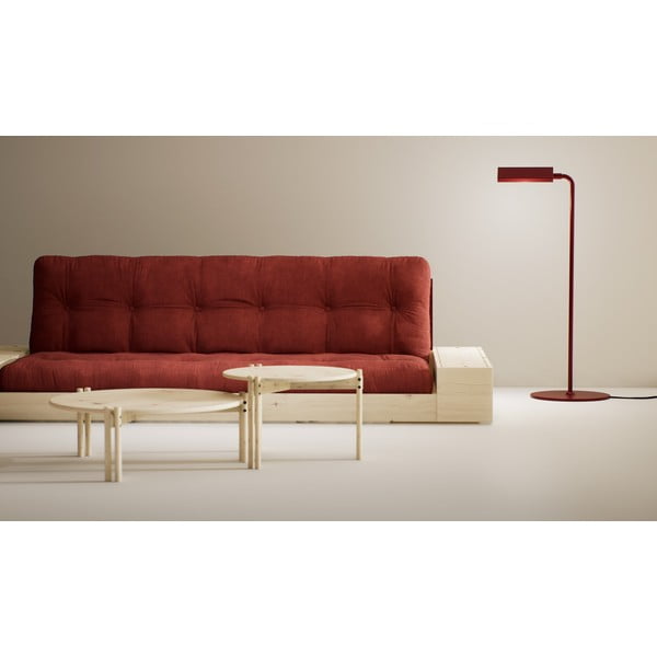 Punane velvetist diivanvoodi 244 cm Base - Karup Design-image-1