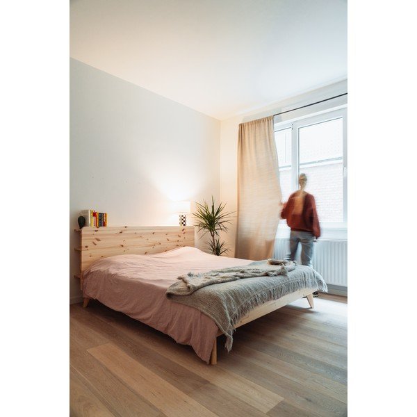 Kaheinimesevoodi männipuidust, võrega 160x200 cm Retreat - Karup Design-image-1