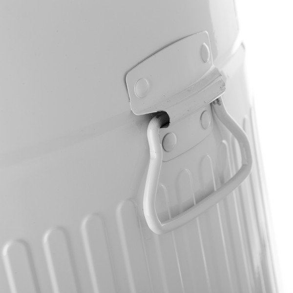 Valge metallist prügikast , 20 l Retro - Casa Selección-image-2