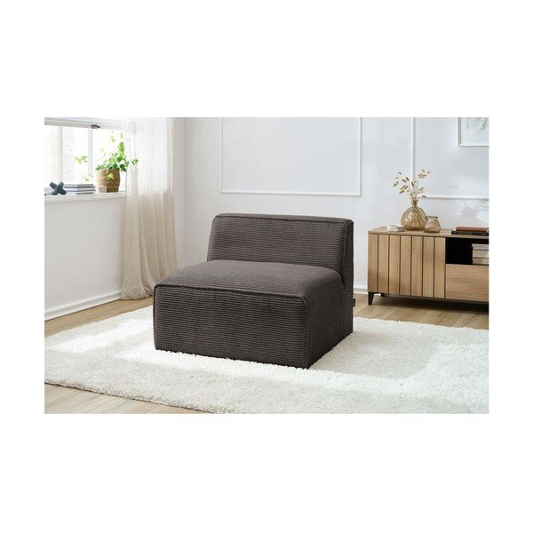 Pruun velvetist diivanimoodul (keskmine osa) Megeve - Bobochic Paris-image-1