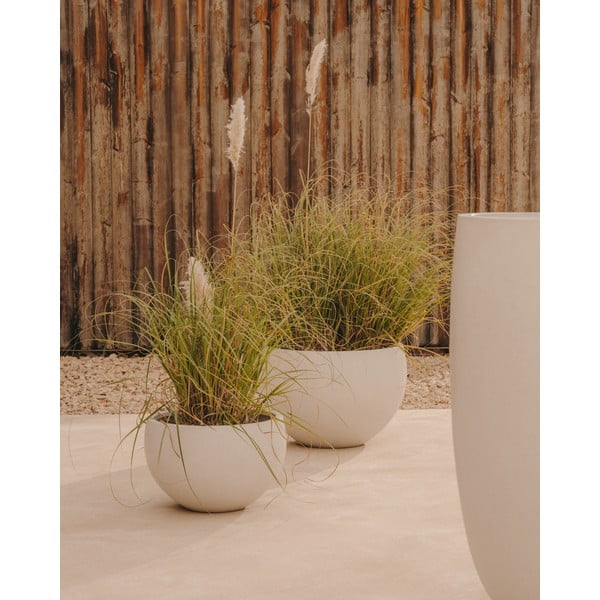 Tsemendist lillepott ø 56 cm Grau - Kave Home-image-1