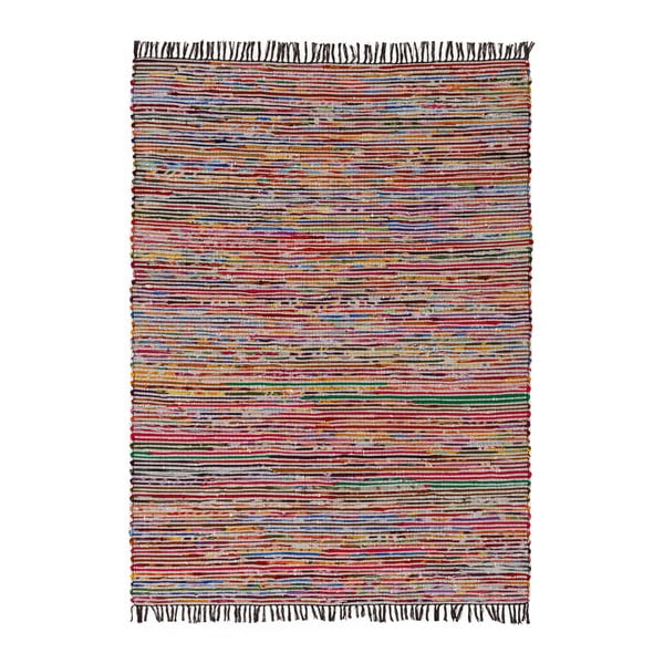 Pestrobarevný bavlněný köberec Ixia Fringes, 240 x 170 cm