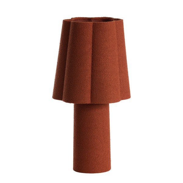 Telliskivi värvi laualamp tekstiilist varjuga (kõrgus 50 cm) Musaby - Light & Living