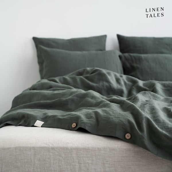Tumeroheline voodipesu kaheinimesevoodile 200x200 cm - Linen Tales-image-4