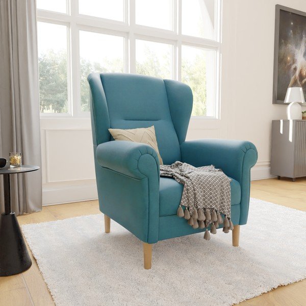 Türkiissinine tugitool tiivakujuliste äärtega Swan – Ropez-image-3