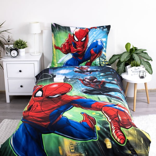 Puuvillane laste voodipesu üheinimesevoodile 140x200 cm Spider-man - Jerry Fabrics-image-2