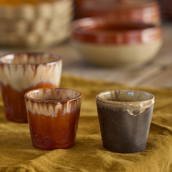 Tumepruun kivikeraamiline espressotass 70 ml Poterie - Casafina-image-1