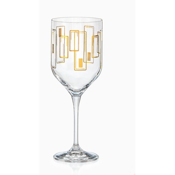Komplekt 6 luksuslikku Contour klaasi, 400 ml Umma - Crystalex