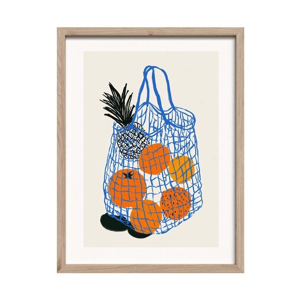 Trükitud pilt raamiga 30x40 cm Summer Fruit - Styler