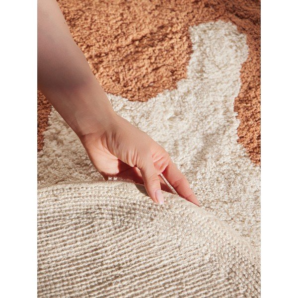 Oranž/kreemikas pestav/käsitsi kootud puuvillane lastevaip 140x200 cm Snuggle Doro - Hanse Home-image-4