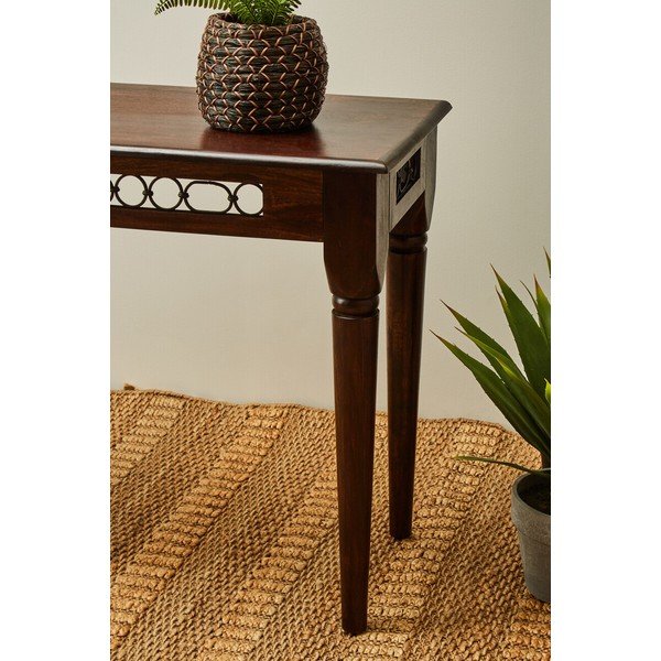 Konsoollaud, mis on valmistatud tumedast naturaalsest roosipuust, 45x120 cm Srina - Premier Housewares-image-4