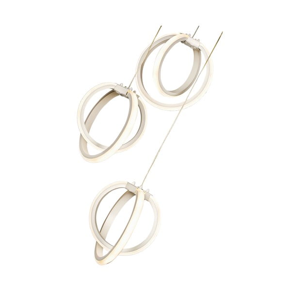 Valge metallist LED rippvalgusti ø 20 cm Sezen - Squid Lighting-image-3