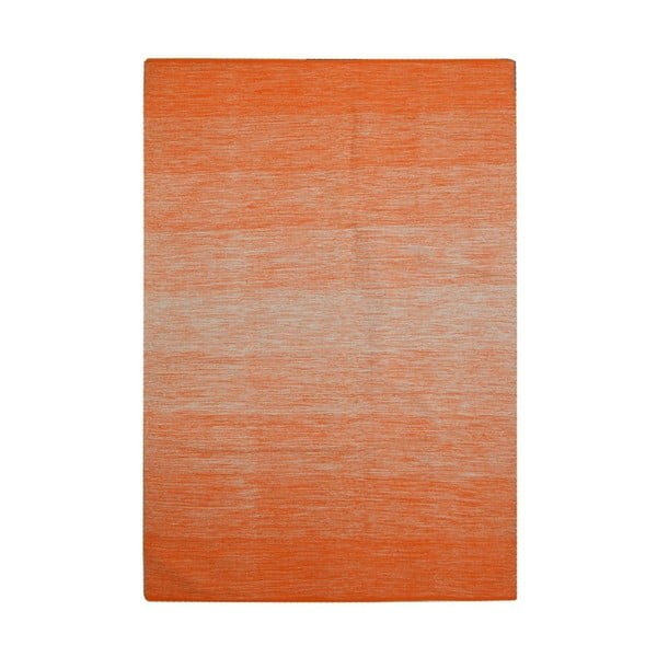 Oranžovo-bílý bavlněný koberec The Rug Republic Delight, 230 x 160 cm