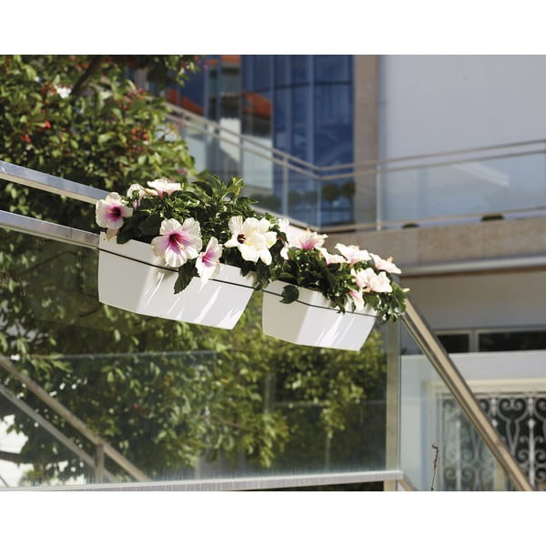 Taaskasutatud plastikust isekastev taimekast 50 cm Capri - Artevasi-image-1