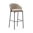Pruun-beež baaritool (istme kõrgus 77 cm) Eamy - Kave Home