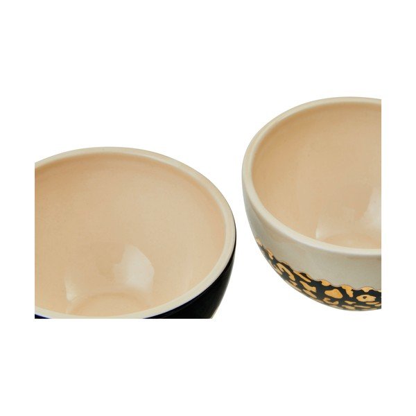 Kreem-kuldsed kivikeraamikast kausid 2tk, 180 ml London - Premier Housewares-image-1