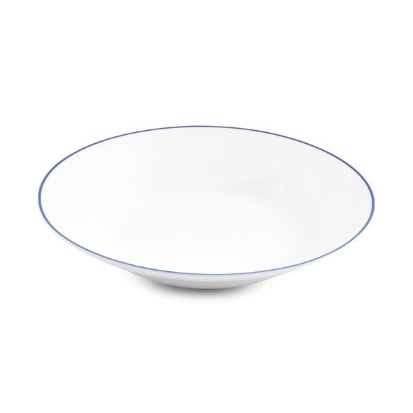 Valge sügav portselantaldrik ø 23 cm Basic White - BonBistro-image-1