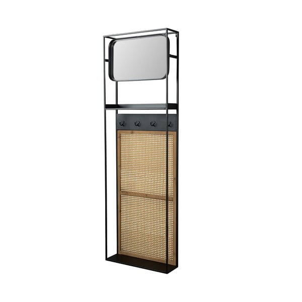 Seinapeegel riiuli ja nagiga 53x165 cm Langres - Dutchbone-image-2