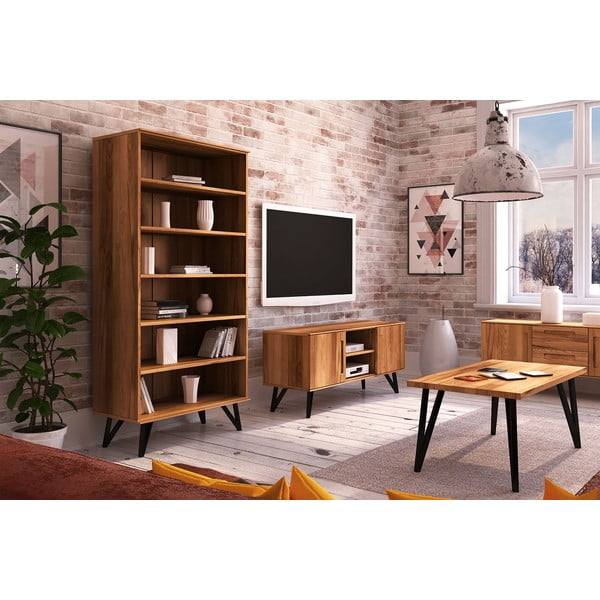 Pöögist raamaturiiul 91x185 cm Golo - The Beds-image-4