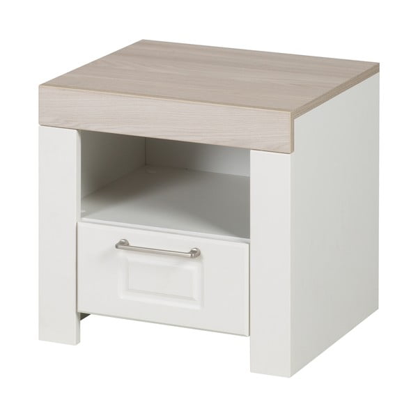 Valge laste öökapp koos riiulitega - Roba-image-3
