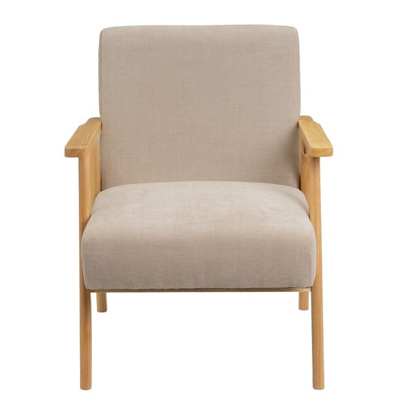 Beež šenillist tugitool Vintage - Casa Selección-image-2