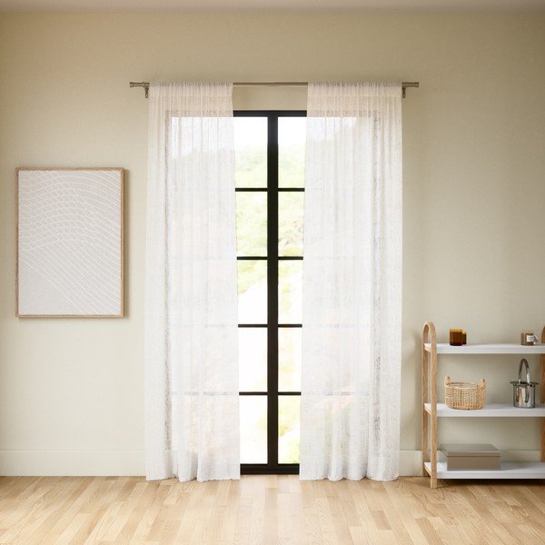 Valged kardinad 2 tk komplektis 132x213 cm Sheera - Umbra-image-3