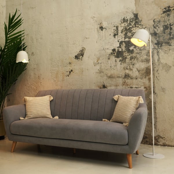 Valge põrandalamp, kõrgus 150 cm Paris - SULION-image-1