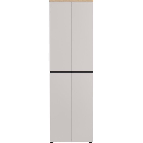 Hallikasbeež/hele naturaalne riidekapp 59x194x41 cm Cormano - Germania-image-4