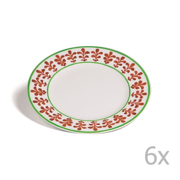 Sada 6 dezertních talířů Toscana Montalcino, 21.5 cm