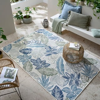 Roheline-sinine sise- ja välisvaip 160x230 cm Bella Leaf - Flair Rugs