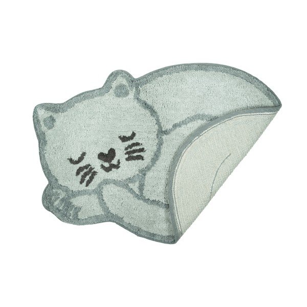 Helesinine puuvillane lastevaip 43x60 cm Sleeping Cat - Sass & Belle-image-1