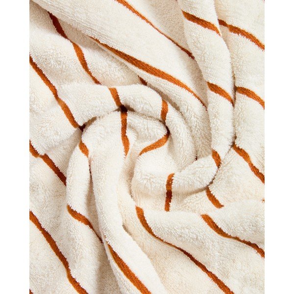 Oranž/beež frotee-puuvillane rätik 50x90 cm Dorane - Kave Home-image-3
