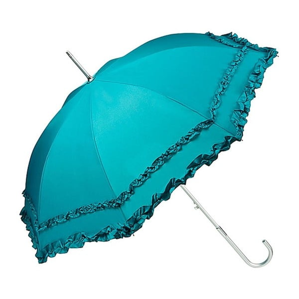 Tmavě tyrkysový holový deštník Von Lilienfeld Plain Mary, ø 90 cm