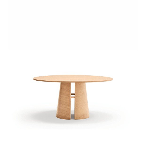 Ümmargune söögilaud saarepuust dekoratsiooniga, ø 157 cm Cep - Teulat