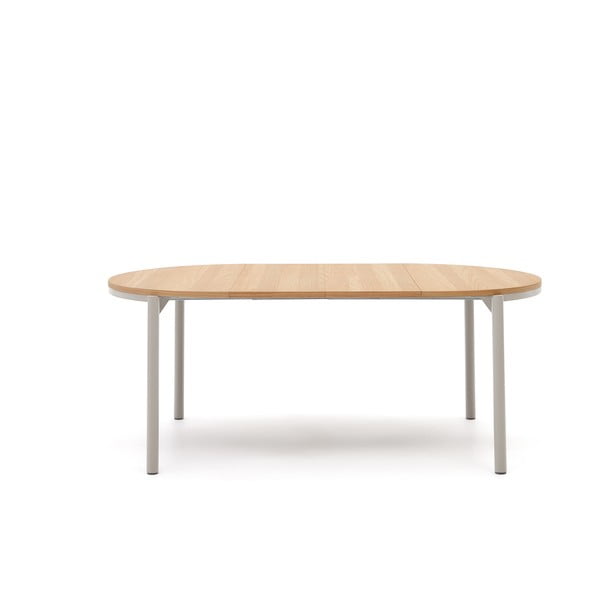 Tammedekooriga ümmargune kokkupandav söögilaud ø 120 cm Montuiri - Kave Home-image-2