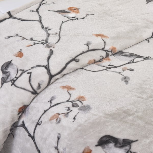 Hall üheinimese mikrofliisist voodipesu 140x200 cm Ronja – My House-image-1