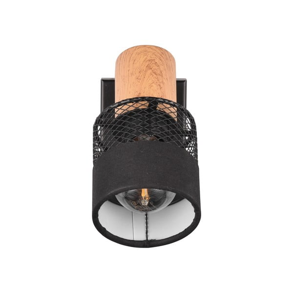 Must-puiduvärvi seinalamp ø 7 cm Nandini - Trio-image-4