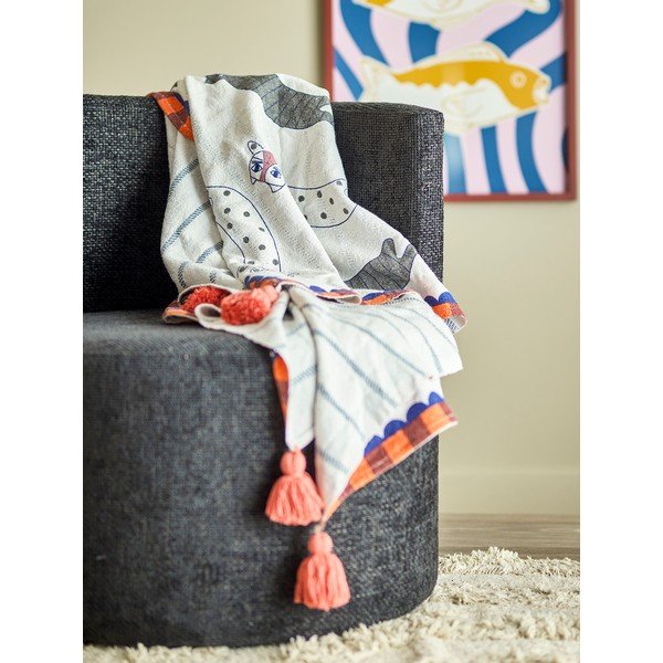 Puuvillasegu tekk 130x155 cm Missy - Bloomingville-image-1