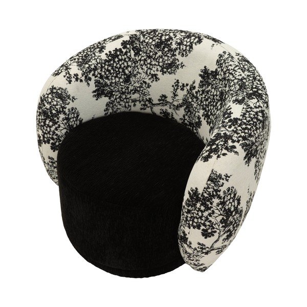 Mustvalge tugitool Oriental Style - Mauro Ferretti-image-4