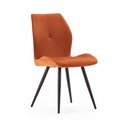 Oranžid velvetist söögitoolid 2tk komplektis Adaya - Marckeric