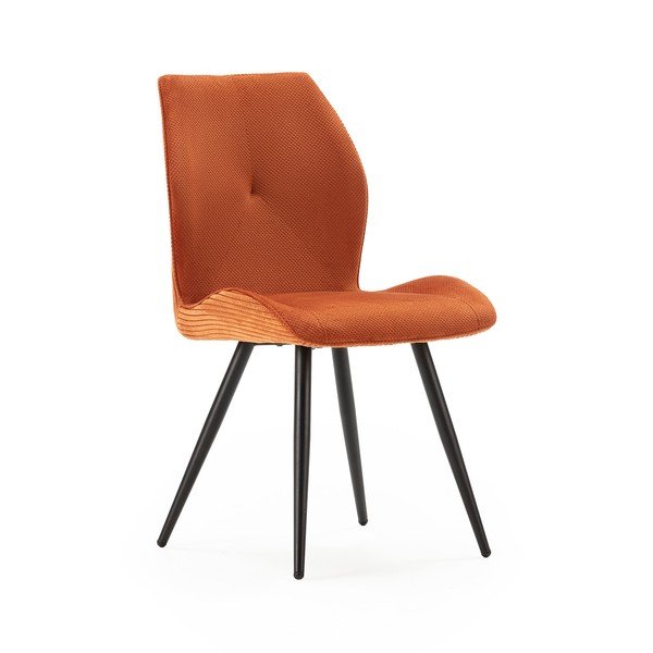 Oranžid velvetist söögitoolid 2tk komplektis Adaya - Marckeric