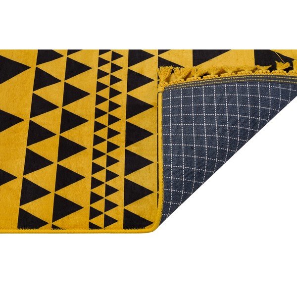 Kollane pestav vaip 200x100 cm - Vitaus-image-2